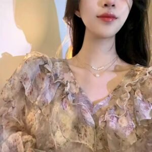 BEST Quality | 2 Layered Gold Plated Pearl Necklace